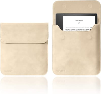 Beschermhoes voor 6-7 inch apparaten in abrikoos, ideaal voor tablets en e-readers