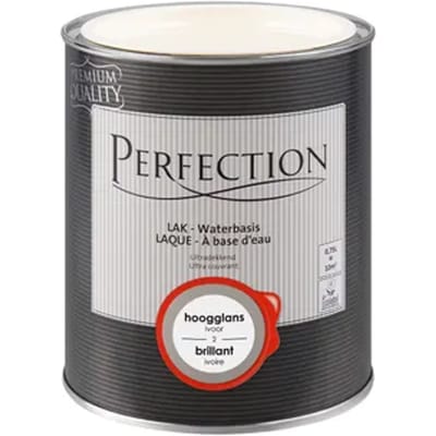 Perfection Houtlak Lak - Hoogglans - Ivoor - 750ml