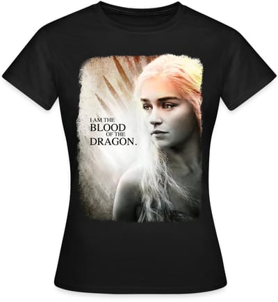 Game Of Thrones Daenerys Targaryen Citaat T-Shirt Dames