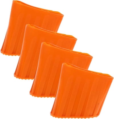 Vervangende Laddervoeten - Ladder Dopjes - Vloeren Beschermen - Verdikt Antislip Ontwerp - 5x4.5x2.1CM - Oranje