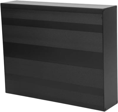 Projectdoos in Mat Zwart - DIY Elektronische Behuizing - IP65 Waterdicht - 50 x 178 x 220 mm - Perfect voor Elektronica en Beveiliging