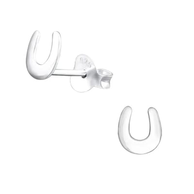Aramat Jewels | Oorbellen | Tijdloze Zilveren Hoefijzer oorbellen | | | |6mm | Zilver | Kinderen | Verkleurd niet
