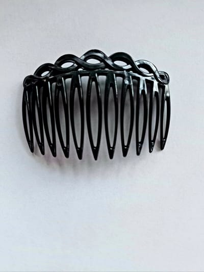 Le Sjalerie Haarkam Zijkam Sierlijk Zwart Kam Accessoire