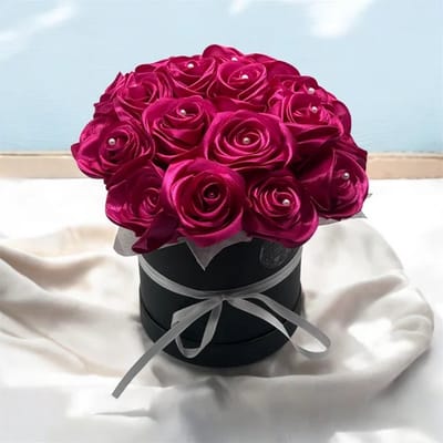 Rozenboeket - Satijnen boeket - Rozen - Roze
