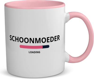 Akyol - schoonmoeder loading koffiemok - theemok - roze - Mama - ochtendkoffie laden - moeder cadeautjes - moederdag - verjaardagscadeau - verjaardag - cadeau - geschenk - kado - gift - moeder artikelen - 350 ML inhoud