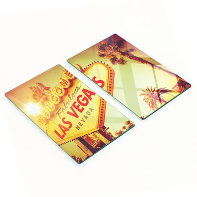 Decoratieve glazen snijplanken voor in de keuken, Las Vegas Neon, 2x30x52 cm