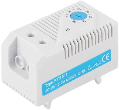 Solidchoice - Dailygoody - Mechanische thermostaat - Temperatuurregelaar - Compact en instelbaar - 0-60 °C - Bedraad en praktisch - Voor verwarming en koelapparaten