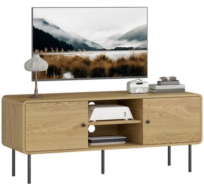 HOMCOM TV-meubel - Spaanplaat - 120x40x50cm - Eikenhout