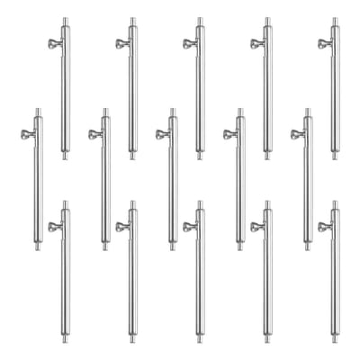 15 stuks veerpennen met snelsluiting, 17 mm, 1,5 mm, dia 304, roestvrij staal, ideale reservespeld voor horlogebandjes en accessoires