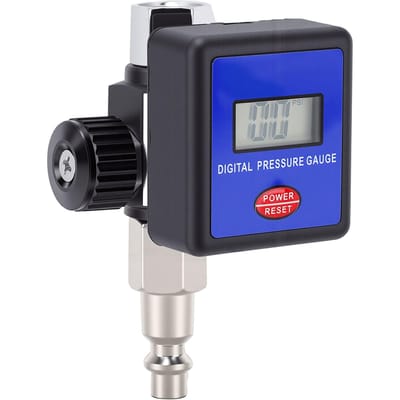 Régulateur de Pression d'Air Numérique Réglable 0-200 PSI Régulateur de Pression G1/4 Pouce pour Outils Pneumatiques Équipement de Pulvérisation
