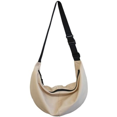 Schoudertas Nieuwe Stijl Street Fashion Rugzak met Grote Capaciteit Japanse Eenvoudige Dumplingtas Modieus Trendy Heren en Dames Crossbody Tas black