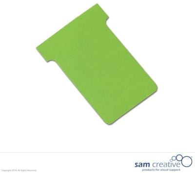 Sam Creative T-kaart Type 3 - Groen - 100 stuks - Planbord - Kaartplanner