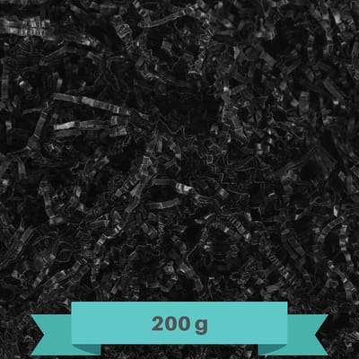 Creative Deco 200 g Zwart Opvulmateriaal voor cadeau 100 g | Het Vullen van Kerstcadeaus voor Paascadeaus