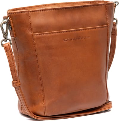 Chesterfield Fintona Waxed Pull Up Schoudertas - Cognac