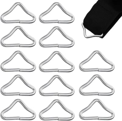 Driehoekige trampoline-gespen, 20 stuks roestvrijstalen V-ringen als vervanging voor springmat, outdoor reserveonderdelen en accessoires voor trampolinegebruik