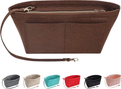 Famanu – Vilten Handtas Organizer Portemonnee Organizer Vilt Insert Tas Organisatoren Multi Zakken Tote Tas in Tas voor Vrouwen