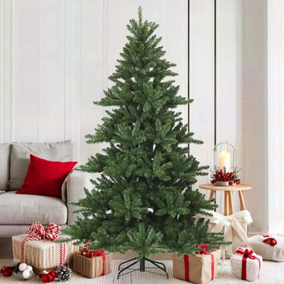vidaXL - Kunstmatige - Hinged - Kerstboom - Groen - 180 - cm - PVC, - staal