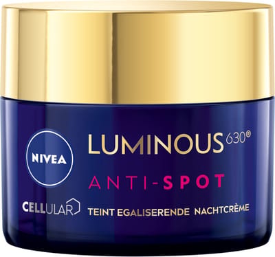 NIVEA Luminous 630 Nachtcrème Anti-Spot - 3 x 50 ml - Voordeelverpakking