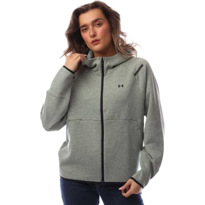 Under Armour Dames/Dames Fleece Full Zip Hoodie (Groen)