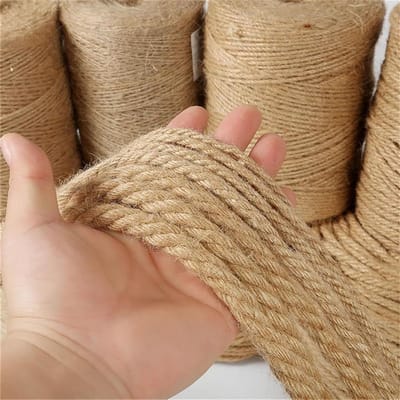 Tuintouw Jute - Natuurlijk Touw - Planten Ondersteunen - Weerbestendig Materiaal - 20 Meter - Bruin