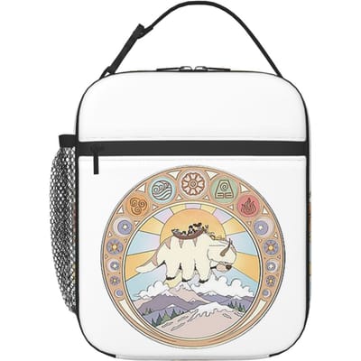 Team Avatar En Elementen Ontwerp Geïsoleerde Lunchtas voor Kinderen School Koeltas Thermische Voedseldoos Draagtas Lekvrij Lunchboxen Container One Size