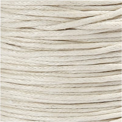 Katoenkoord, dikte 1 mm, off-white, 40 m/ 1 rol