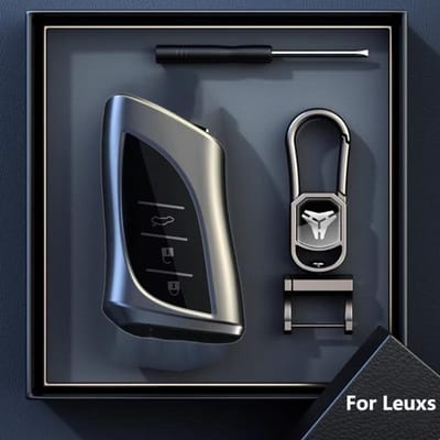 Nouveau Porte-clé de voiture Gris Titane Pour Lexus Nx Es Ux Us Rc Lx Gx Is Rx 200 250H 350H Ls 450H 260H 300H Ux200 Housse de clé à distance Fob gray