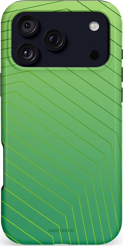 Casetastic hoesje geschikt voor Apple iPhone 17 Pro Max - MagSafe - Dubbellaagse bescherming - Neon Groen Net - Fashion Case - Groen