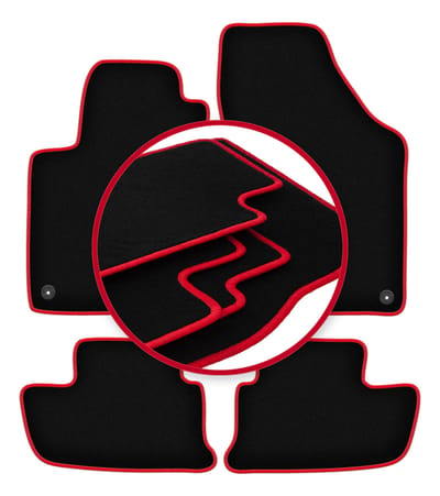 CARLUX-RED automatten voor: Peugeot RCZ coupé (2010-2015)