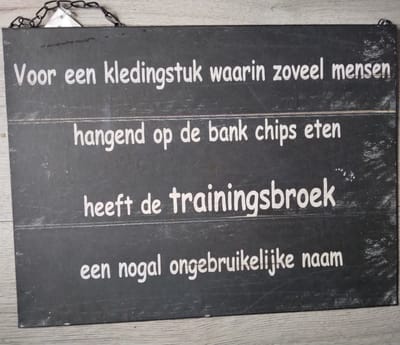 MadDeco - tekstbord - "Voor een kledingstuk"