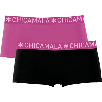 Chicamala – Boxershort Meisjes – 2 Pack – Normale Lengte – Onderbroek Meisjes – Kinderkleding – Meisjes Ondergoed – 95% Katoen – Meisjeskleding