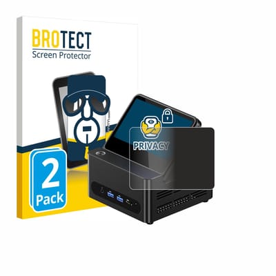 BROTECT - privacy screenprotector voor AOOSTAR G-FLIP H255 - Folie Beschermfolie Blauwlichtfilter 2 Stuks