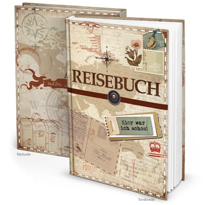 Dailygoods- Reisdagboek XXL - Notitieboek A4 - Blanco Boek - Vintage - Nostalgie - Cadeau-idee