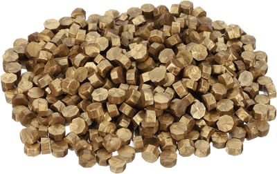 Zegelwas Ballen - Wax Pellets - Handwerk Enveloppen - Rookvrij Geurloos - 720 Stuks - Goud