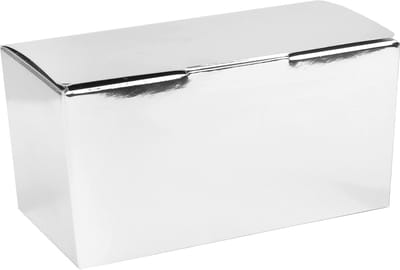 Santex cadeaudoosje/bonbondoosje - 11 x 5 cm - Bruiloft bedankje - 25x stuks - zilver - 125 gram