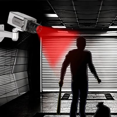 Solidchoice - Dailygoody - Rotatable Dummy Camera - Realistische Neppcamera voor Binnen en Buiten met Flits LED