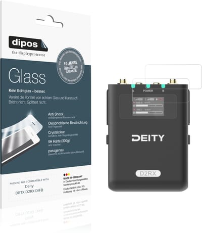 dipos – 2x Pantserfolie geschikt voor Deity DBTX D2RX DIFB | 9H Screenprotector