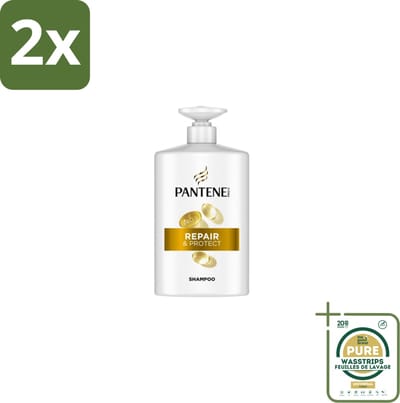 Pantene - Pro-V – Shampoo – Repair & Protect – 1000 ml - Voordeelverpakking - 2 stuks - Schadebevordering - Stylingbescherming