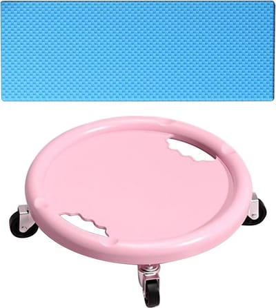 Ab Roller Wheel - Oefening Rolling Wheel | 360 graden roterende oefening Abs wielen, krachttraining apparatuur met pad Core Slider voor vrouwen en mannen