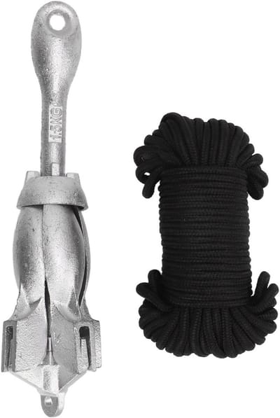 Opvouwbaar Bootanker 1,5 KG met 20M Touw voor Alle Boten