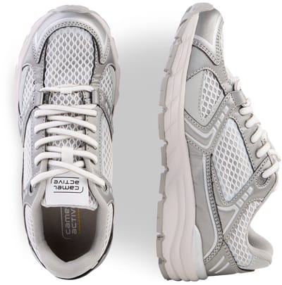 camel active Modieuze sneaker met een lichte buitenzool - Maat womenswear-42 - Zilver