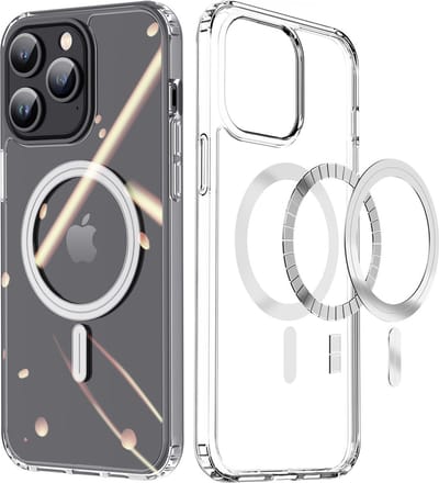 Dux Ducis - Telefoon Hoesje geschikt voor de iPhone 15 Pro Max - Geschikt voor Magsafe - Back Cover - Clin Mag Series - Transparant