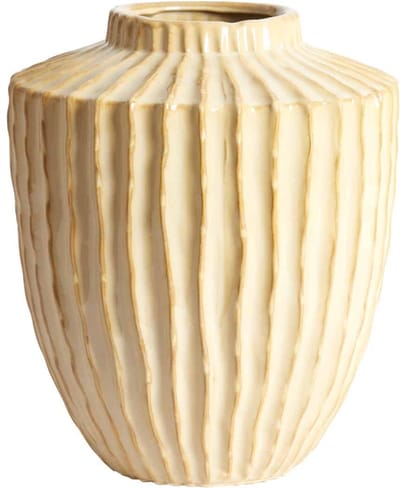 Light & Living Vaas Talea - Bruin - Ø30x32cm - Keramiek - Bohemian - Bloemenvaas - Woondecoratie - Decoratieve vaas voor woonkamer of slaapkamer