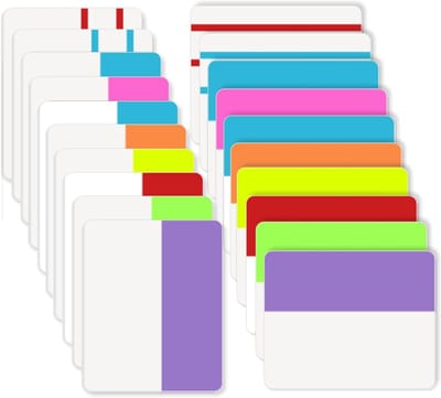 600 Stuks 5 cm Kleurrijke Sticky Index Tabs, Herpositioneerbare Pagina Markers, Vlaggen en Pagina Scheidings Tabs voor Notities, Mappen en Boeken