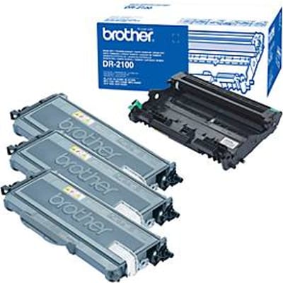 Complete aanbieding 3x Brother toners TN-2120 + 1x trommel DR-2100