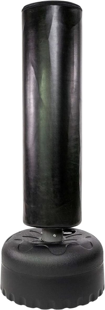 TIM® Bokspaal - Fitness - Zwar/Wit - 67cm x 67cm x 180cm