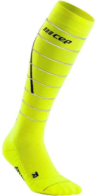 CEP - Reflectie Compressiekousen - neon yellow - Maat (kuitomtrek): Dames II: Kuitomtrek 25 - 31 cm