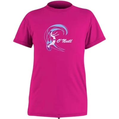 O'Neill - UV-shirt voor meisjes met korte mouwen - berry - maat 98-104cm