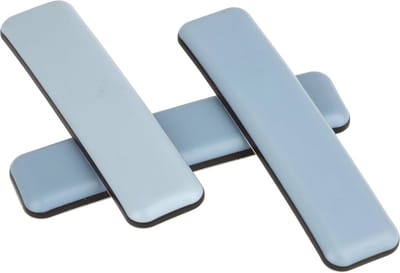 Zelfklevende meubelglijders voor vloerbescherming - 16 stuks - Rechthoekig 72 x 19 mm - Teflon