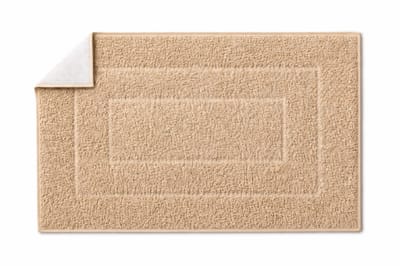 Olivivo - Badmat - Beige - 50x80cm - Wasbaar - Antislip - Douche Mat - WC Mat - Badkamer Mat - Badmat Antislip - Badkamer Accessoires - Douchemat - Badmatten